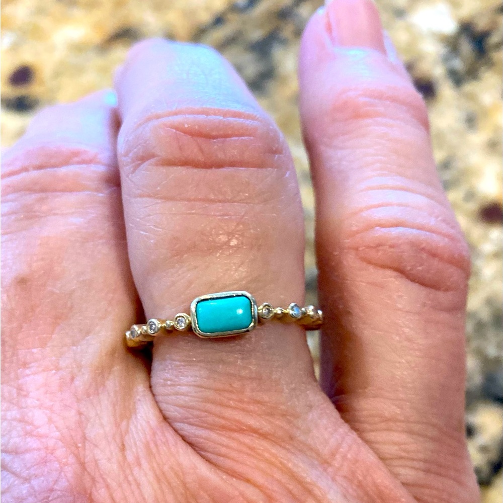 Effy turquoise and diamond ring